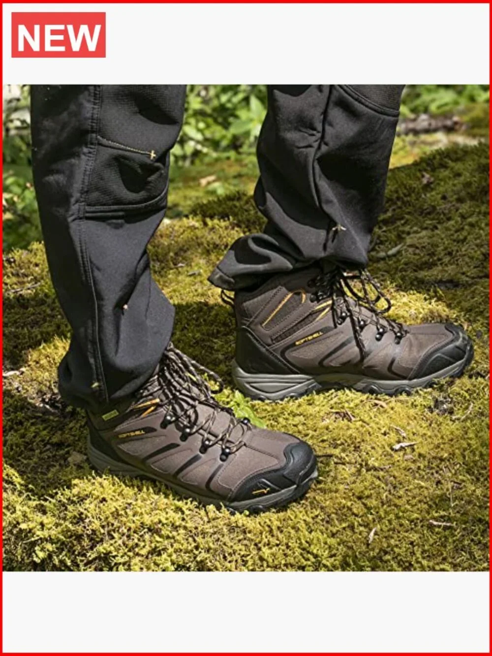Ankle High Waterproof Hiking Boots Lightweight Trekking Shoes Lace-Up Non-Slip